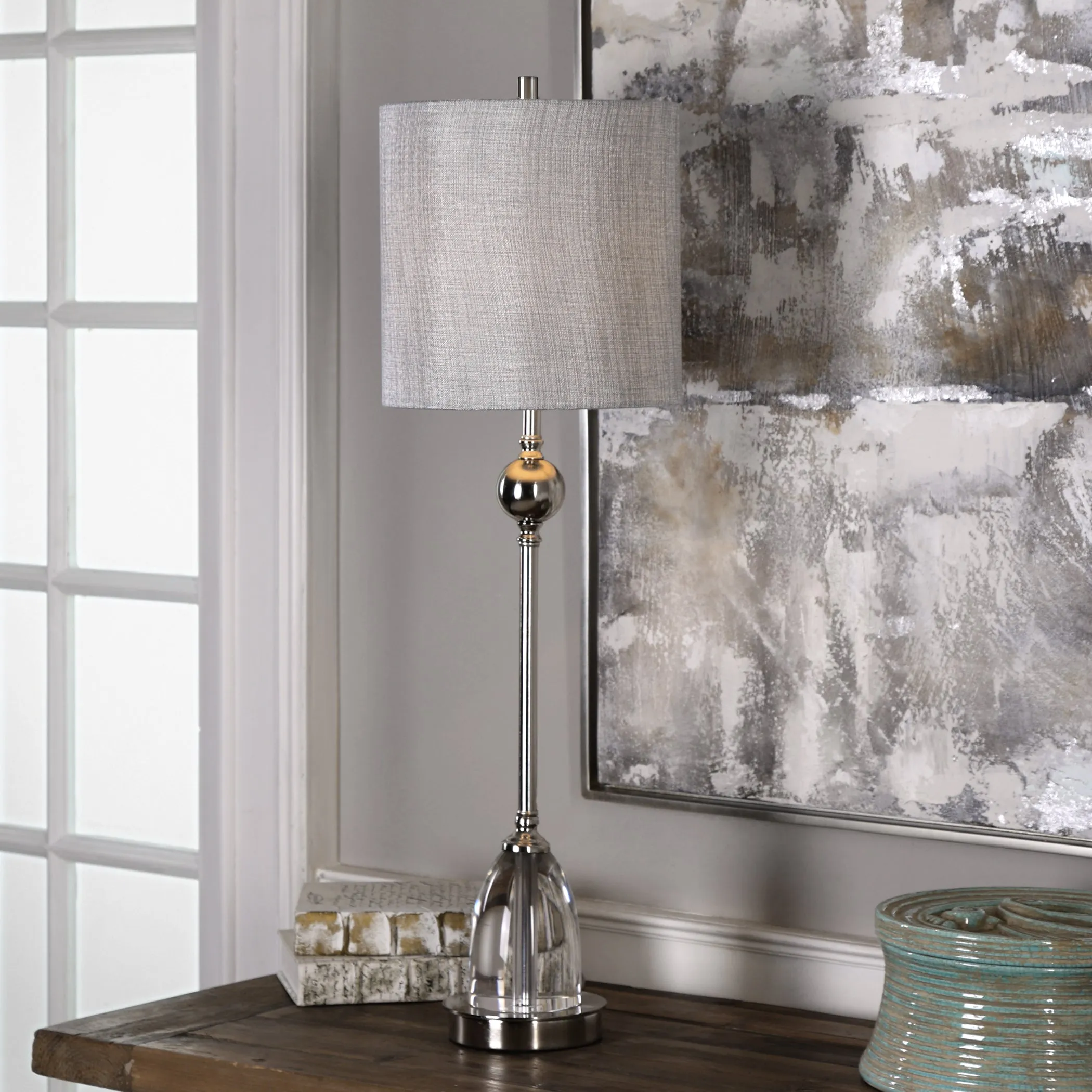 Uttermost Gallo Nickel Buffet Lamp