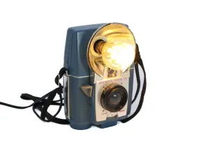 Vintage Desk Lamp - Kodak Brownie Flash 20 Vintage Camera