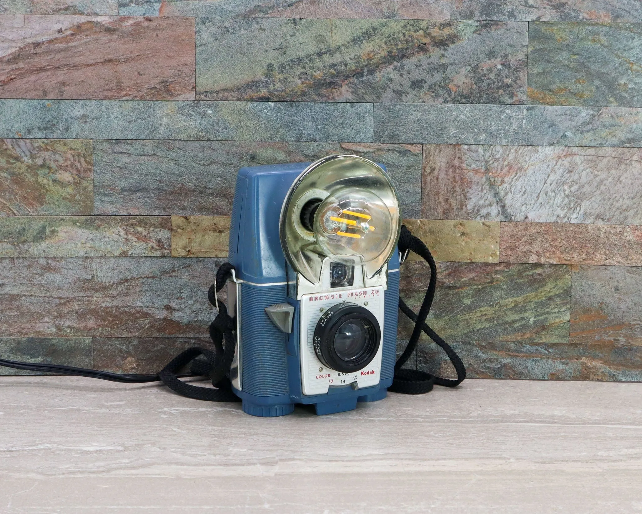 Vintage Desk Lamp - Kodak Brownie Flash 20 Vintage Camera