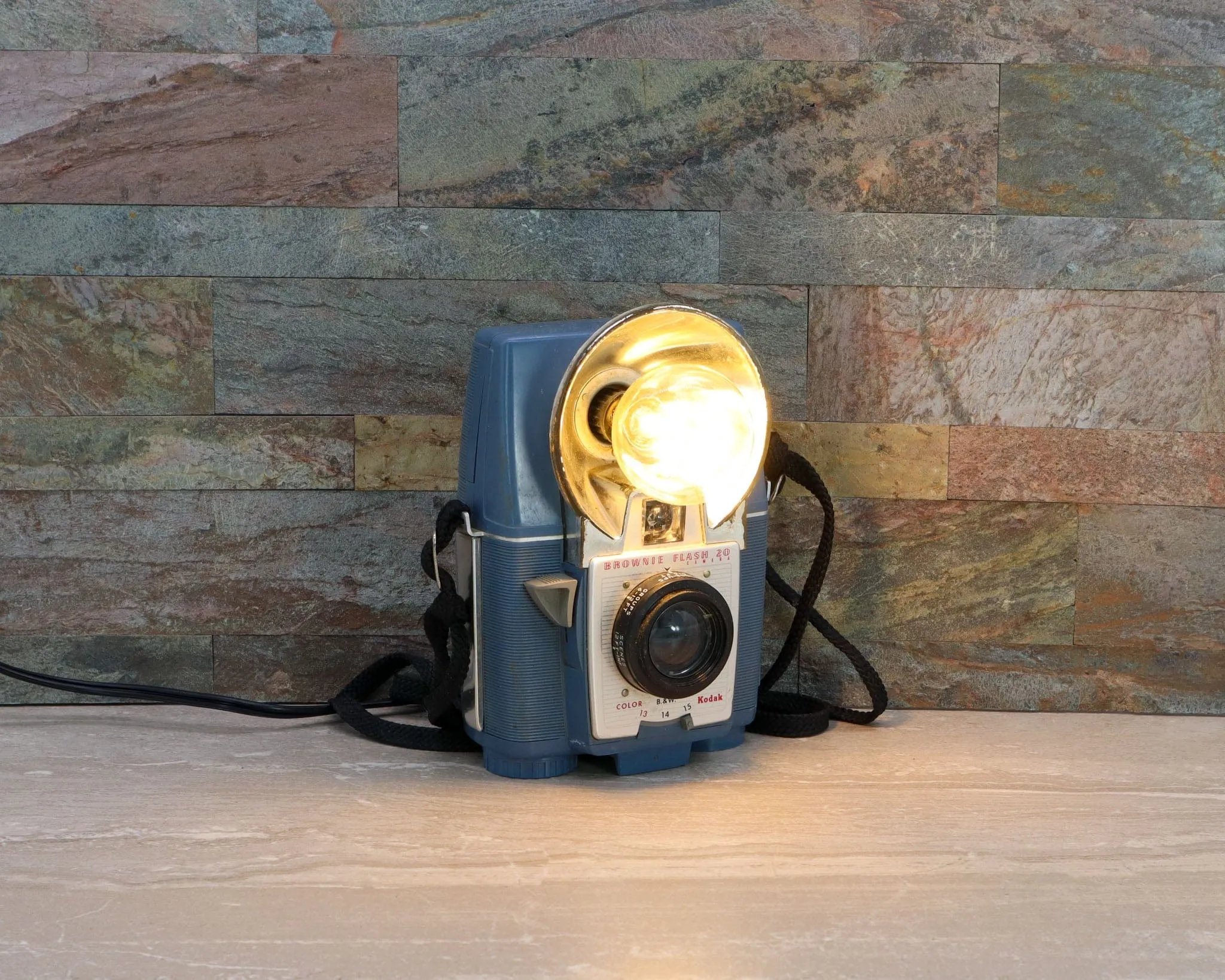 Vintage Desk Lamp - Kodak Brownie Flash 20 Vintage Camera