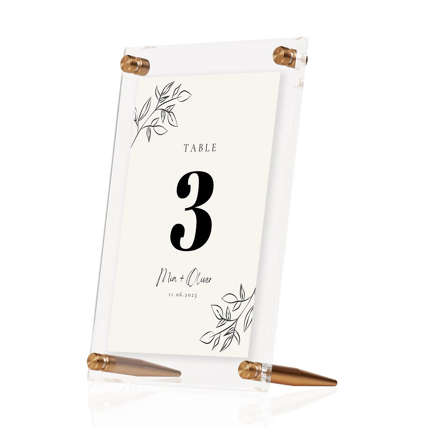 Wedding Acrylic Tabletop Float Frame