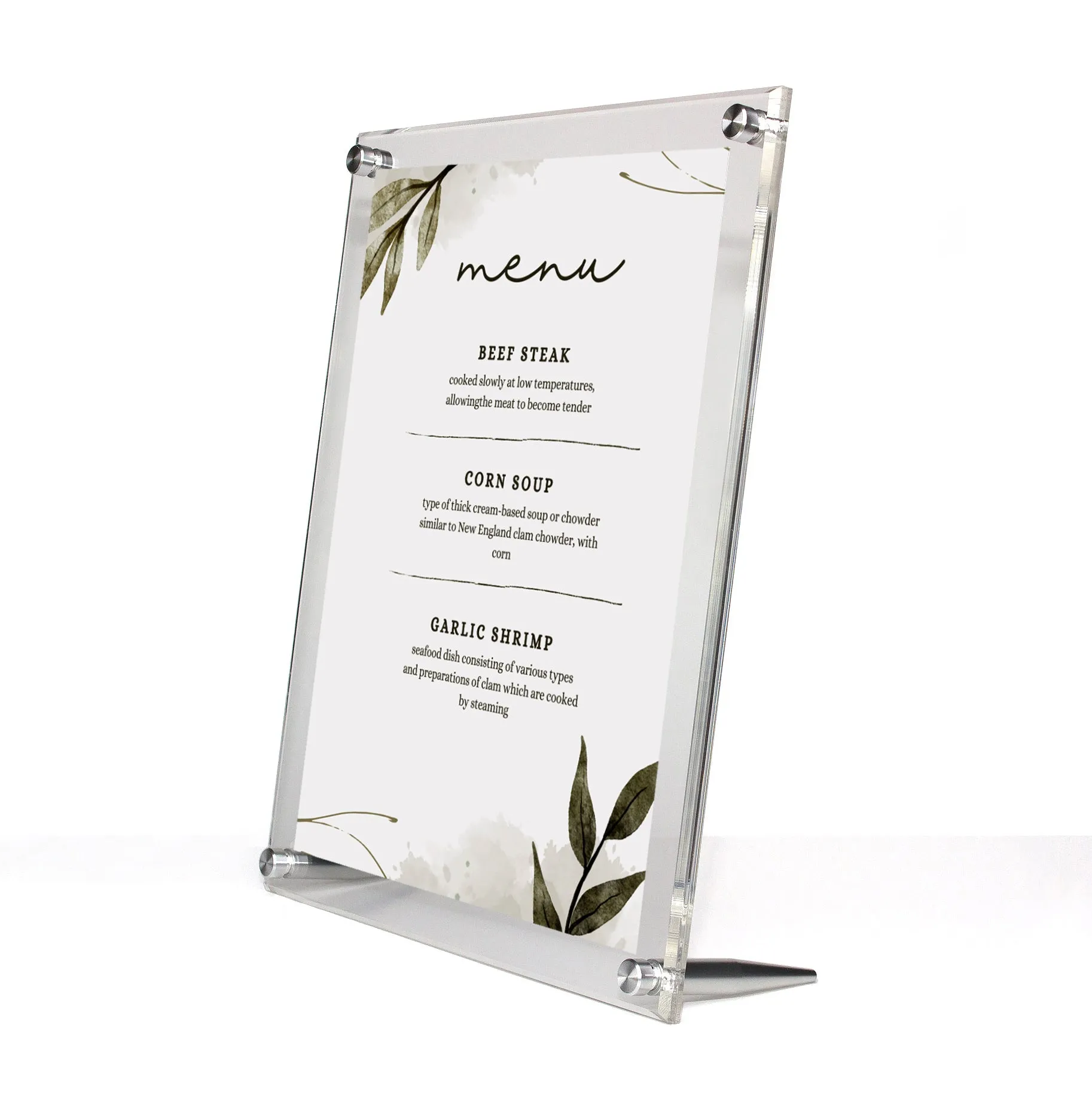 Wedding Acrylic Tabletop Float Frame