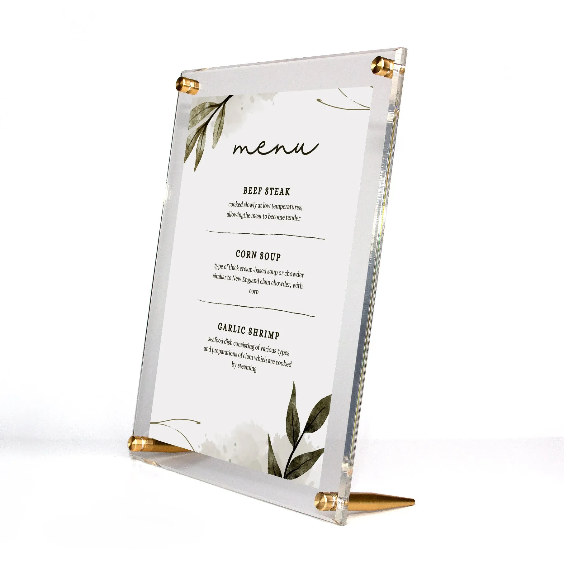 Wedding Acrylic Tabletop Float Frame