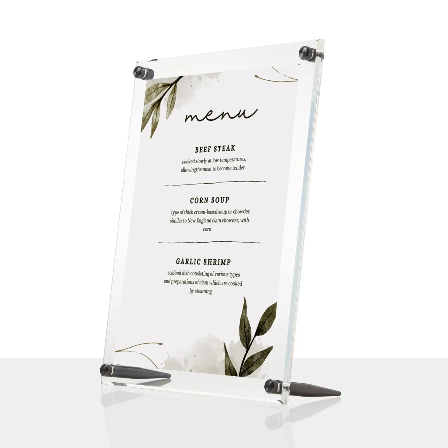 Wedding Acrylic Tabletop Float Frame