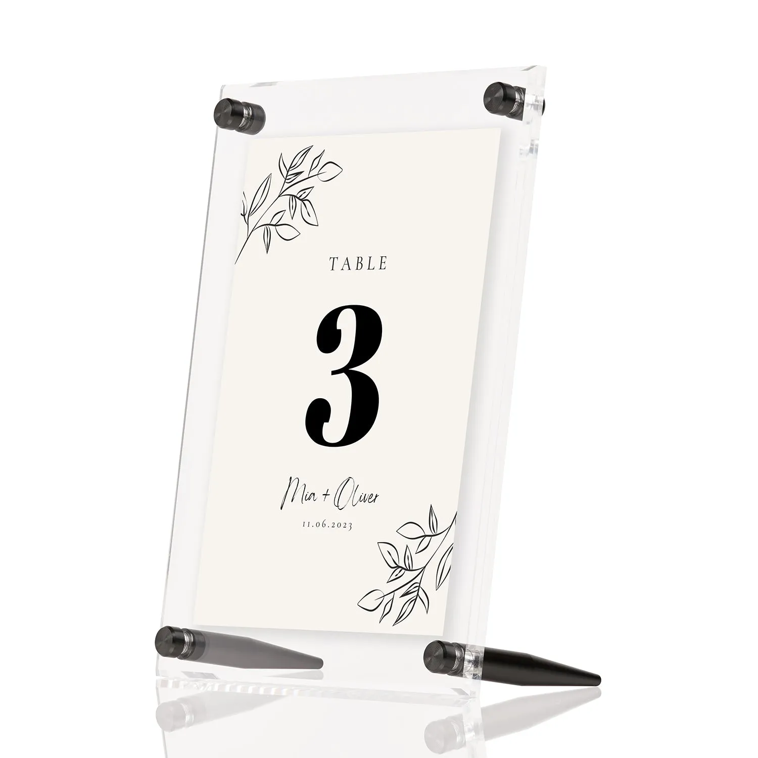 Wedding Acrylic Tabletop Float Frame