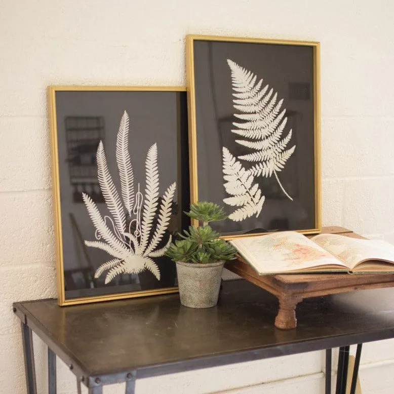 White Fern Wall Art