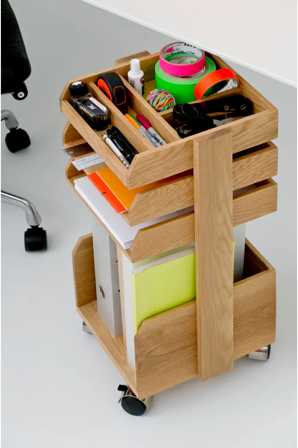 Wooden Storage Trolley | Wireworks Casper