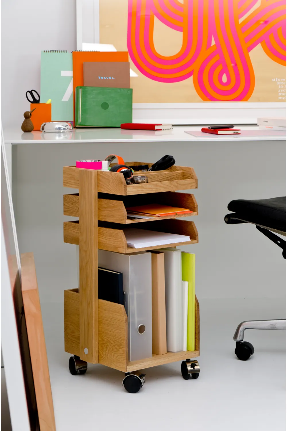 Wooden Storage Trolley | Wireworks Casper