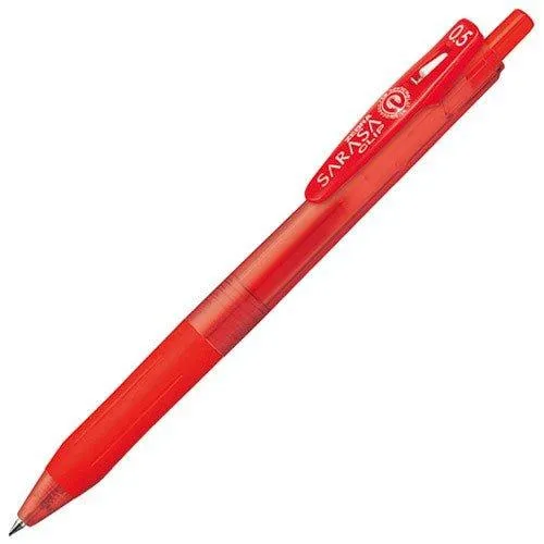 ZEBRA JJ15 SARASA 0.5mm Limited Edition Transparent Gel Gel Pen Black Red