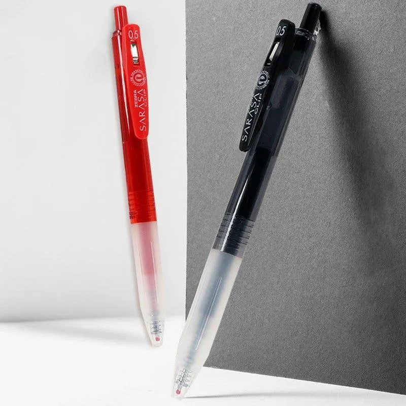 ZEBRA JJ15 SARASA 0.5mm Limited Edition Transparent Gel Gel Pen Black Red